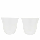 HAY Curve Tumbler Glass - Set of 2 in Clear 