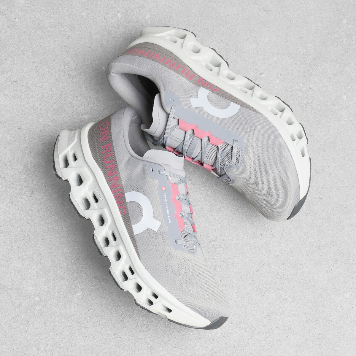 ON Men's Cloudmster 3 Sneaker in Alloy/Glacier