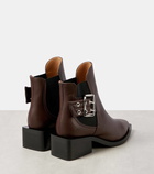 Ganni Faux leather Chelsea boots