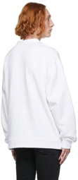 Dolce & Gabbana White & Multicolor Logo Sweatshirt