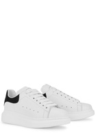 Alexander McQueen Oversized White Leather Sneakers, Sneakers, Leather White And Black