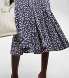 Polo Ralph Lauren - Floral puff-sleeve crêpe midi dress