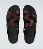 Manolo Blahnik Marvin croc-effect leather slides