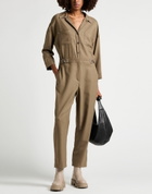 Maje Womens Jumpsuit Khaki