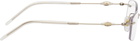 BONNIE CLYDE Gold Metal Lisp Glasses