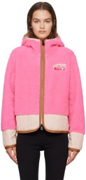 Moncler Grenoble Pink Zip-Up Hoodie