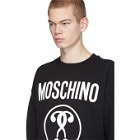 Moschino Black Doppio Logo Sweatshirt