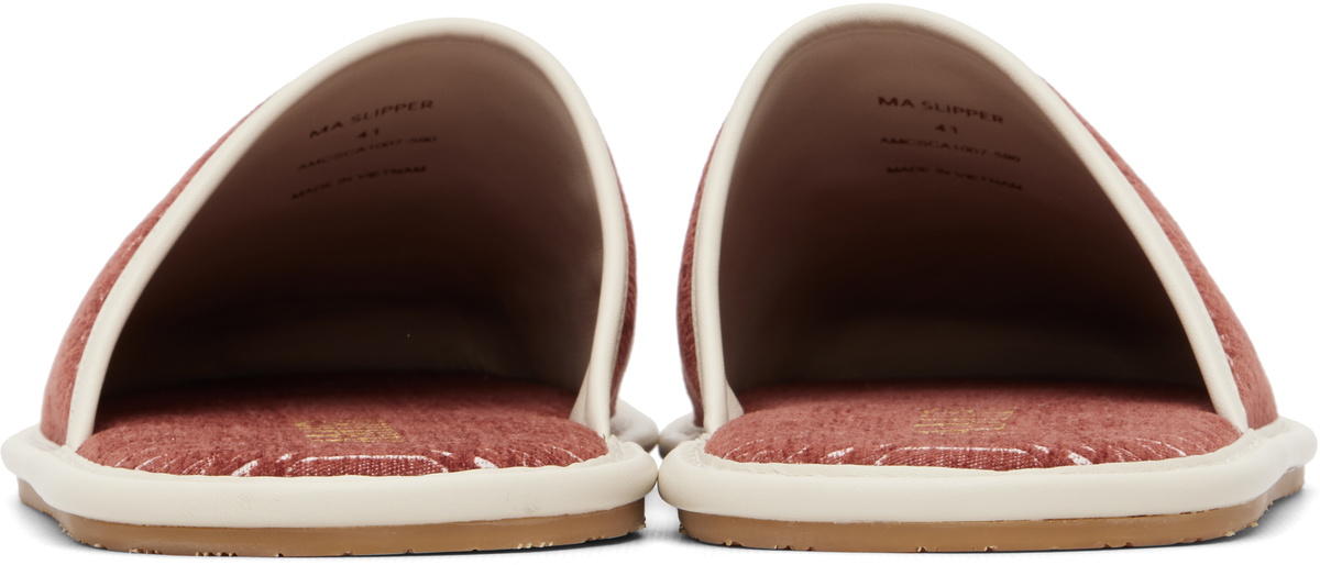 AMIRI Red 'Chateau Amiri' MA Slippers