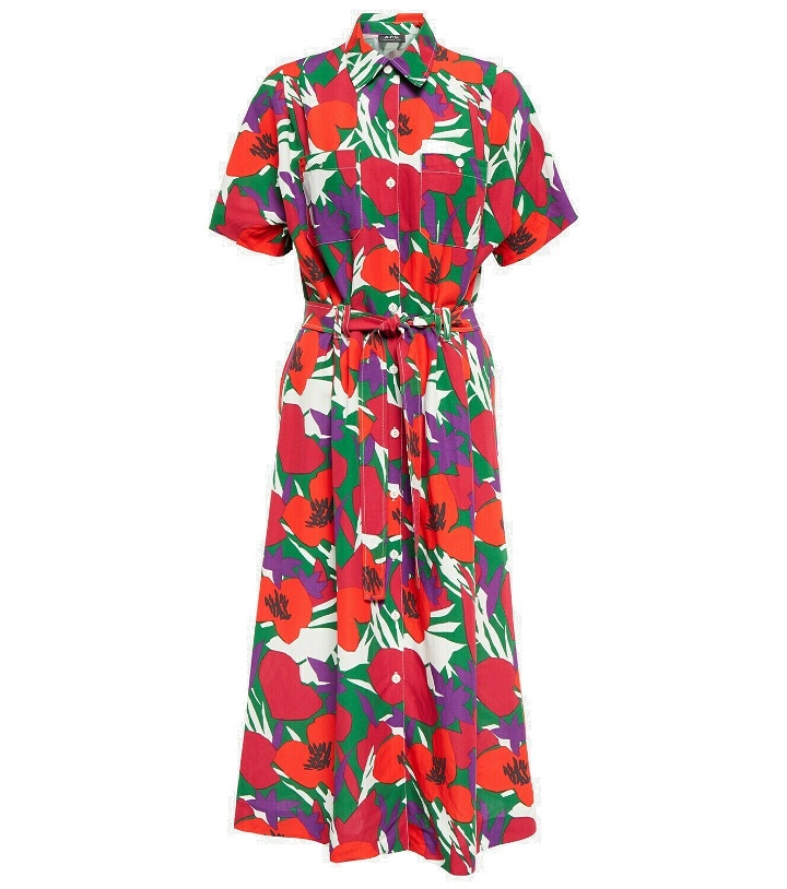 Photo: A.P.C. - Belted floral midi dress