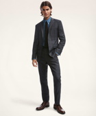 Brooks Brothers Men's Milano Fit Plaid 1818 Suit | Grey/Blue