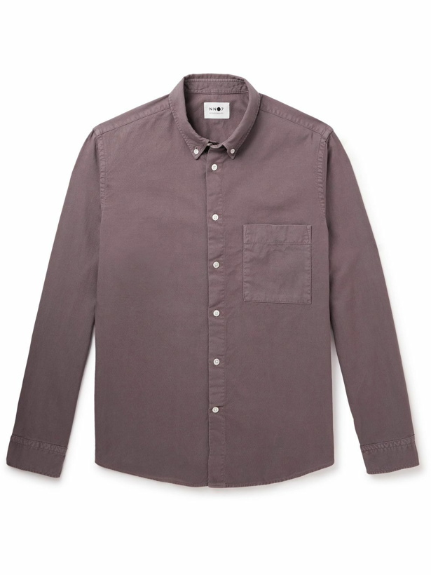 Photo: NN07 - New Arne 5725 Button-Down Collar Cotton Shirt - Purple