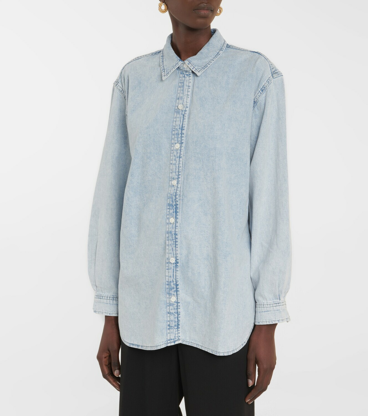 Frame - Beach oversized denim shirt Frame Denim