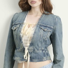 Maison Margiela Women's Denim Jacket in Ice Blue