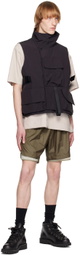meanswhile Beige Side Slit Shirt