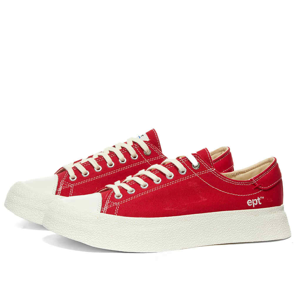 East Pacific Trade Men's Dive Canvas Sneakers in Red