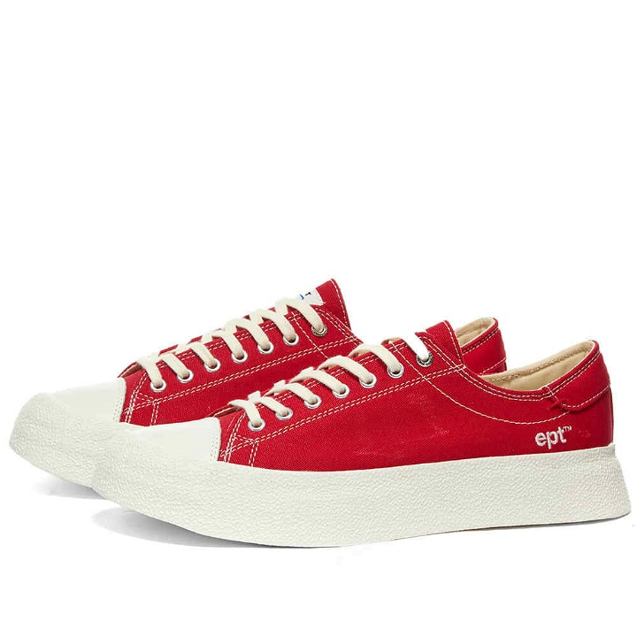 Photo: East Pacific Trade Men's Dive Canvas Sneakers in Red