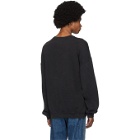 R13 Black Bearhead Crest Sweatshirt