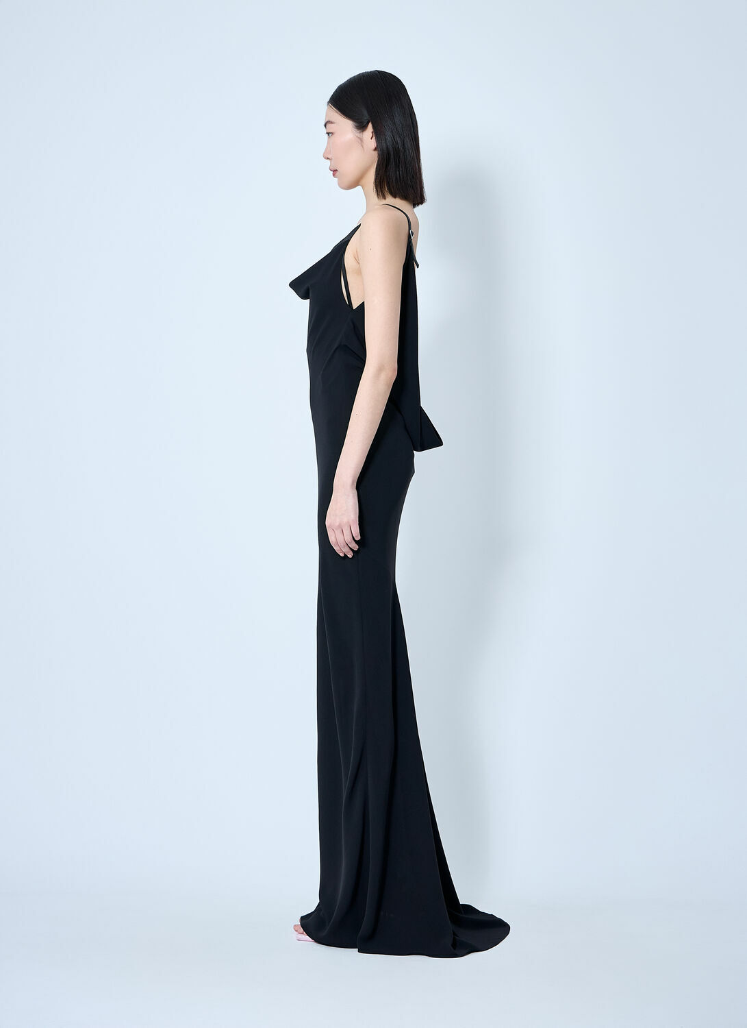 Mugler Crepe Maxi Dress