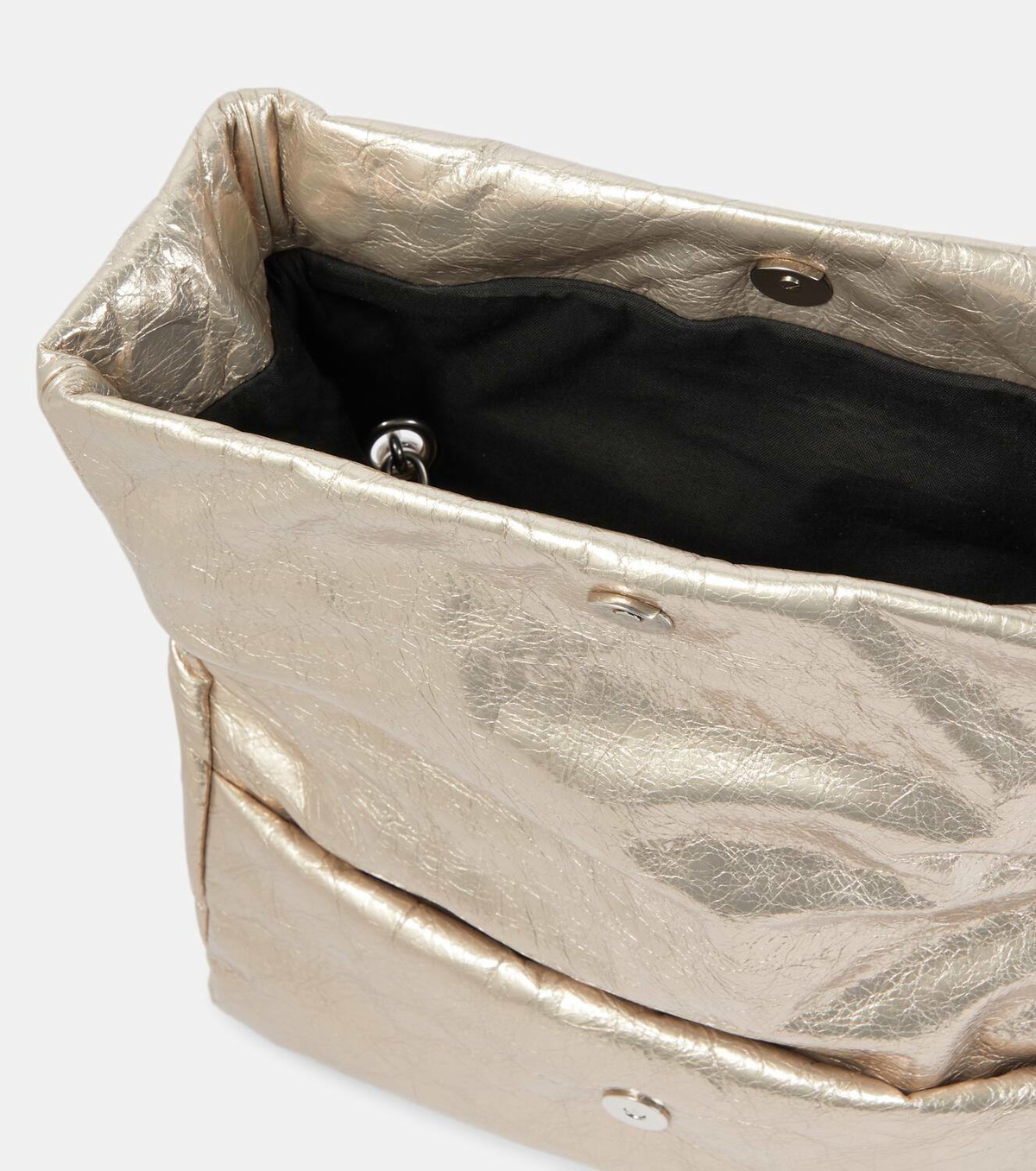 Balenciaga Monaco Small metallic leather shoulder bag Balenciaga