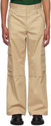 Wooyoungmi Beige Wide-Leg Cargo Pants