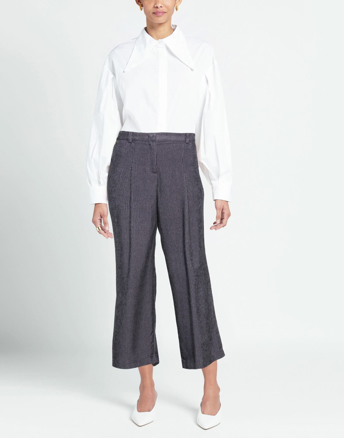 Manila Grace Womens Pants in Purple