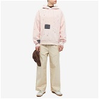 Marni Men's Hand Embroided Hoody in Light Pink