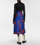 Moncler Genius - 2 Moncler 1952 floral jacquard midi skirt