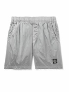 Stone Island - Straight-Leg Mid-Length Logo-Appliquéd Swim Shorts - Gray