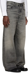 Sunflower Gray Super Wide Twist Jeans