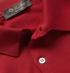 Loro Piana - Knitted Cotton Polo Shirt - Red