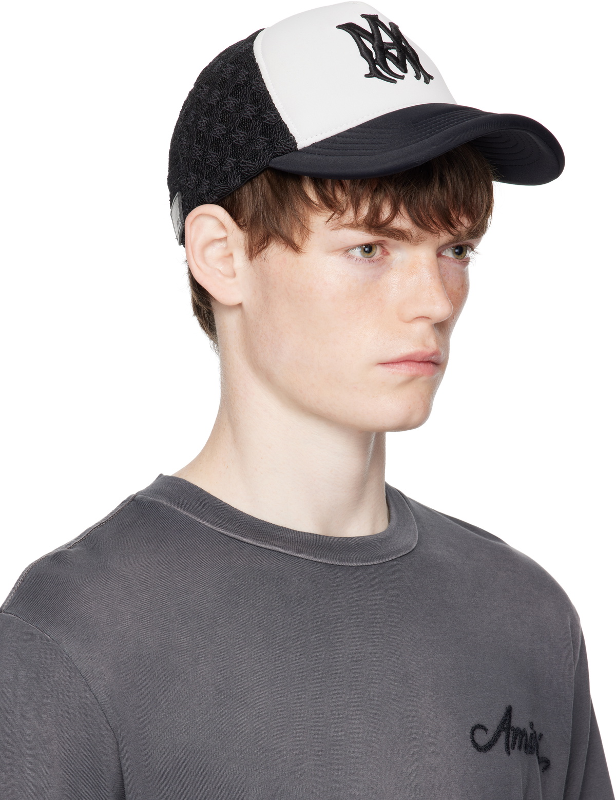 AMIRI Black MA Two Tone Trucker Cap Amiri