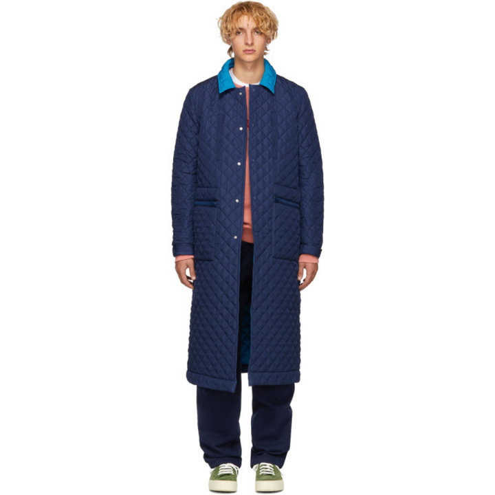 Photo: Sunnei Blue Quilted Coat