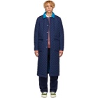 Sunnei Blue Quilted Coat