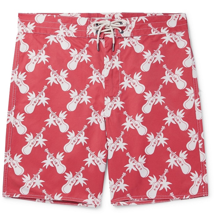 Photo: RRL - Printed Cotton-Blend Shorts - Red