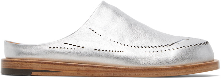 Photo: POST ARCHIVE FACTION (PAF) Silver Breath Slip-on Loafers