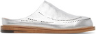 POST ARCHIVE FACTION (PAF) Silver Breath Slip-on Loafers
