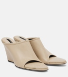 Christen Strap Stretch leather mules