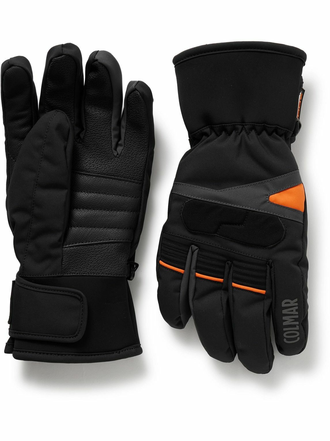 Photo: Colmar - Neoprene- and Leather-Trimmed Ski Gloves - Black
