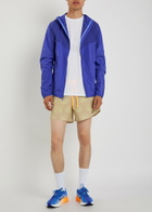 Nike Dri-fit Hooded Stretch-nylon Running Jacket Blue