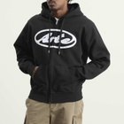 Arte Men's Circle Logo Zip Hoodie in Black