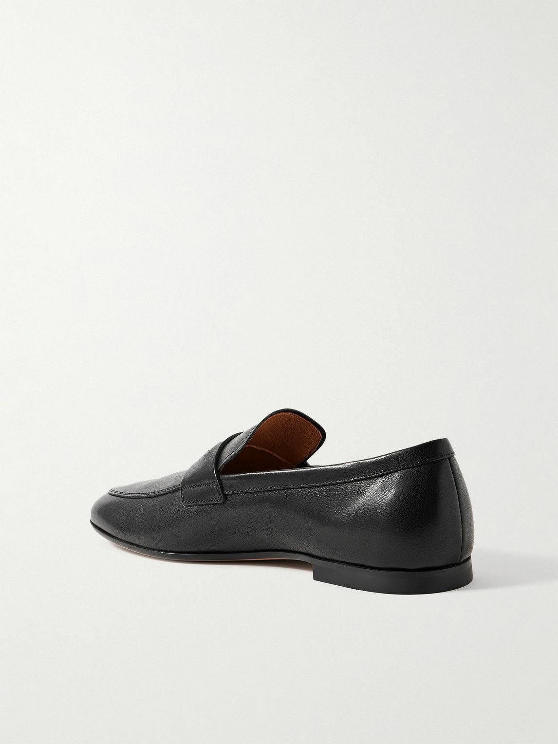 Tod's - Logo-Embellished Glossed Full-Grain Leather Penny Loafers - Black
