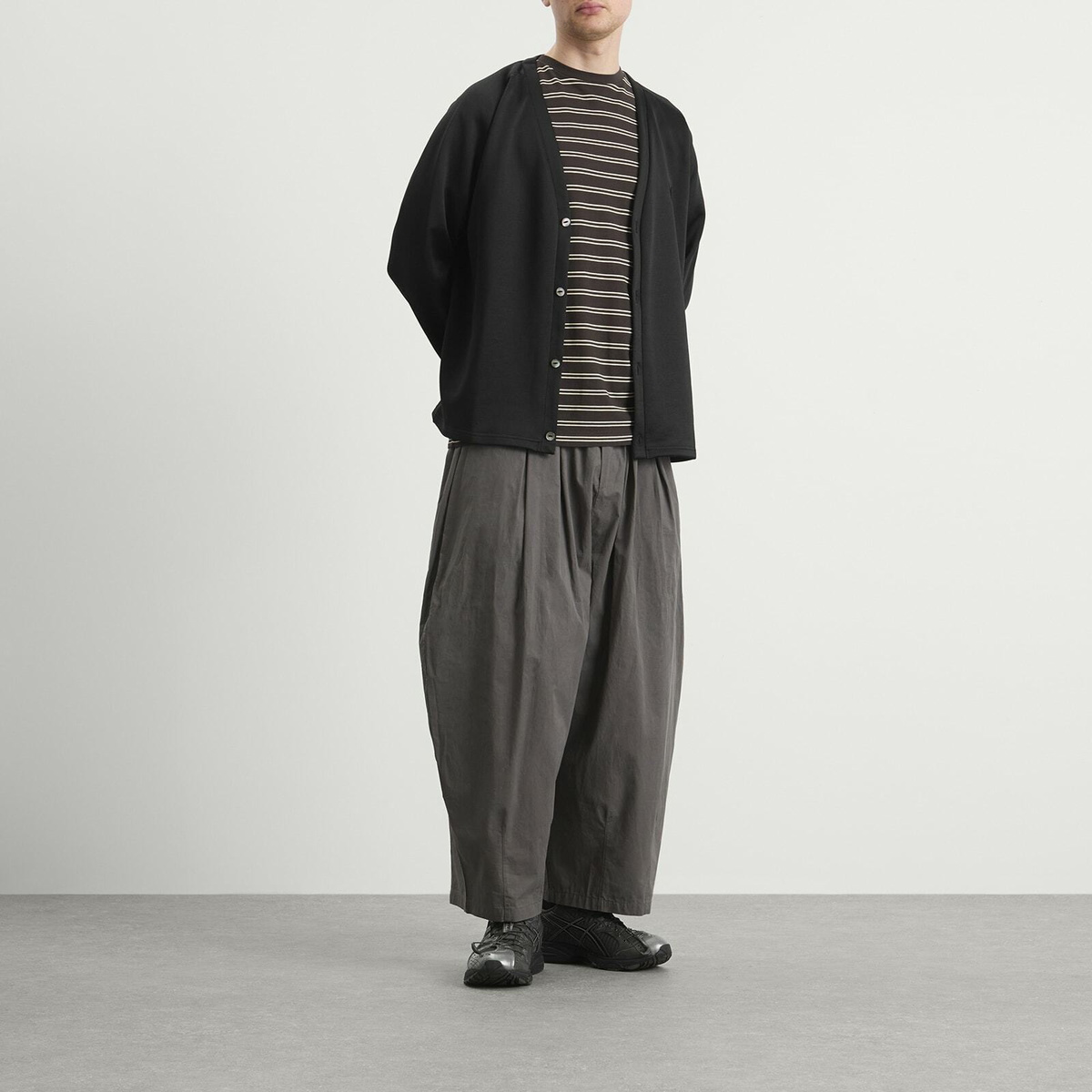 Needles Men's Bright Jersey Cardigan in Black