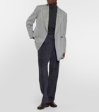 Brunello Cucinelli High-rise suede pants