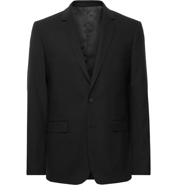 Photo: Sandro - Black Slim-Fit Wool-Blend Suit Jacket - Black