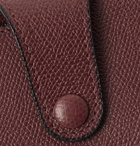 Valextra - Pebble-Grain Leather Sunglasses Case - Burgundy