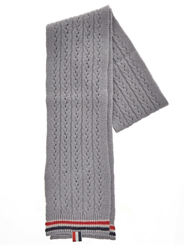 Photo: Thom Browne Cable Pointelle Scarf