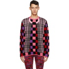 Comme des Garcons Homme Plus Multicolor Multi-Fabric Check Crewneck Sweater