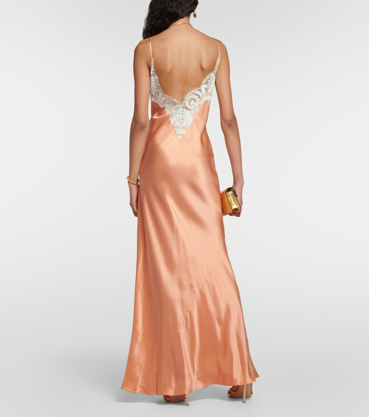 SIR Danseurs lace-trimmed silk maxi dress SIR.