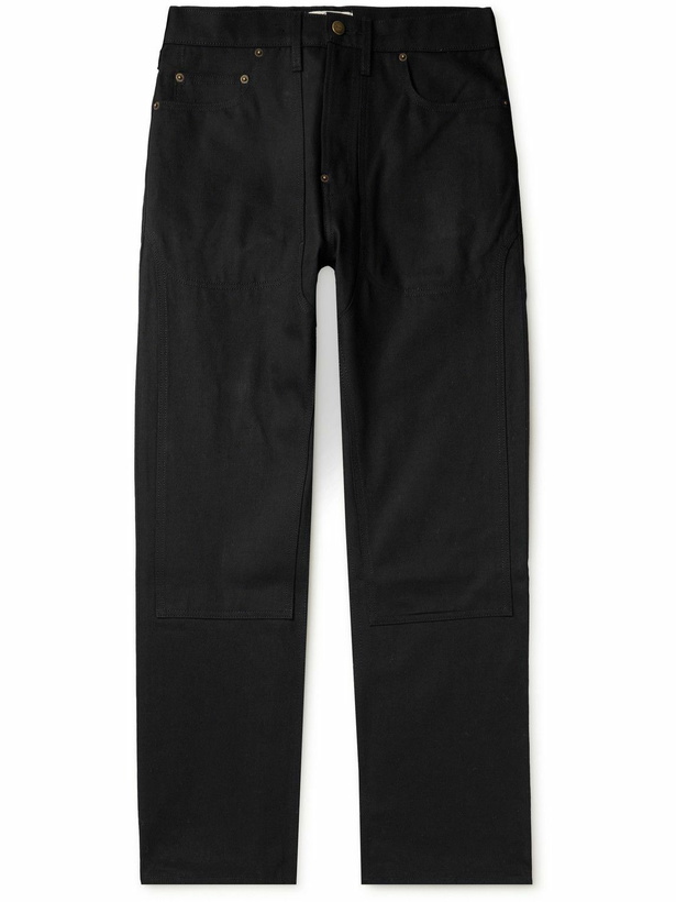 Photo: Cherry Los Angeles - Straight-Leg Panelled Jeans - Black