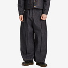 Sage Nation Men's Welt Trousers in Raw Denim